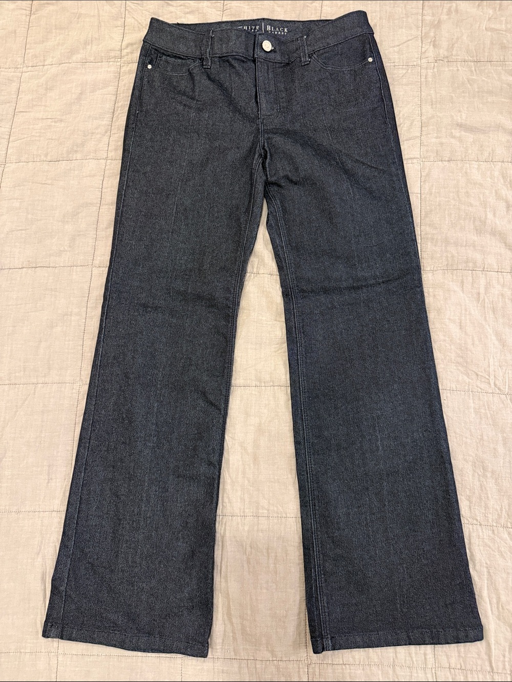 White House Black Market Dark Indigo Wide-Leg Jeans